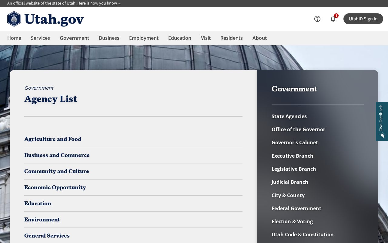 Clearfield people search using the Utah agency directory