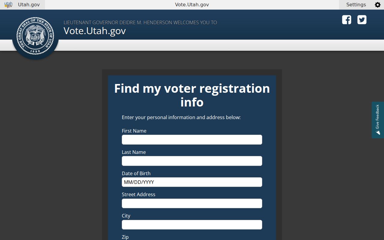 Clearfield people search with Utah voter self lookup